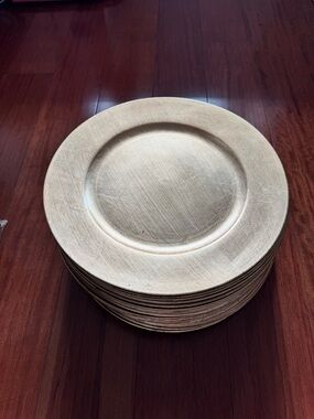 Gold Decorative Charger Plate - Elegant Home Dining Accent